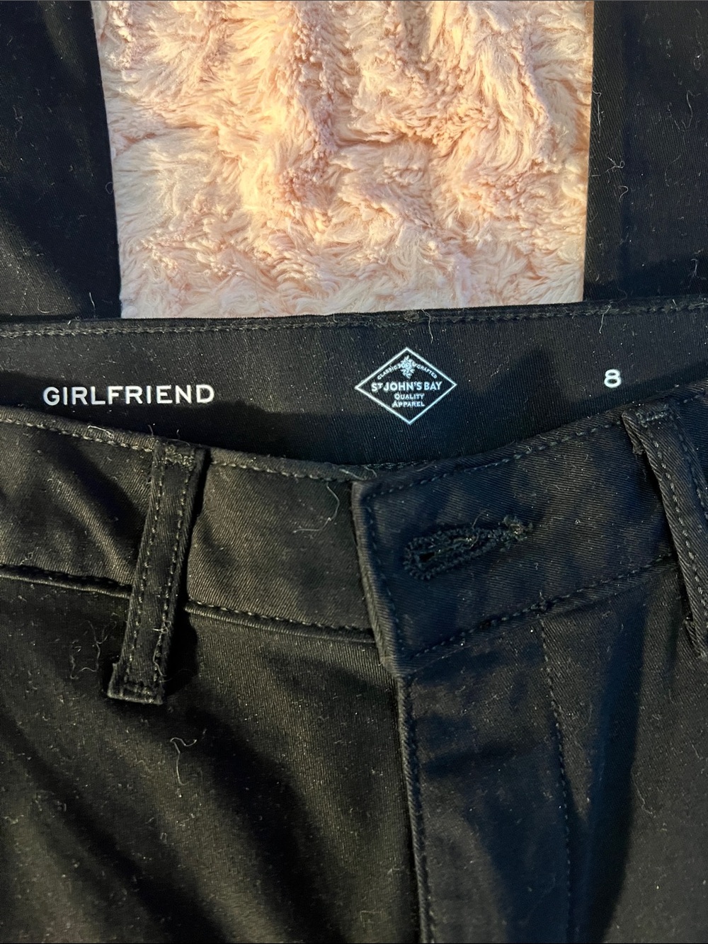 St. John's Bay Black Straight Leg Women's Pants - Picture 5 of 9